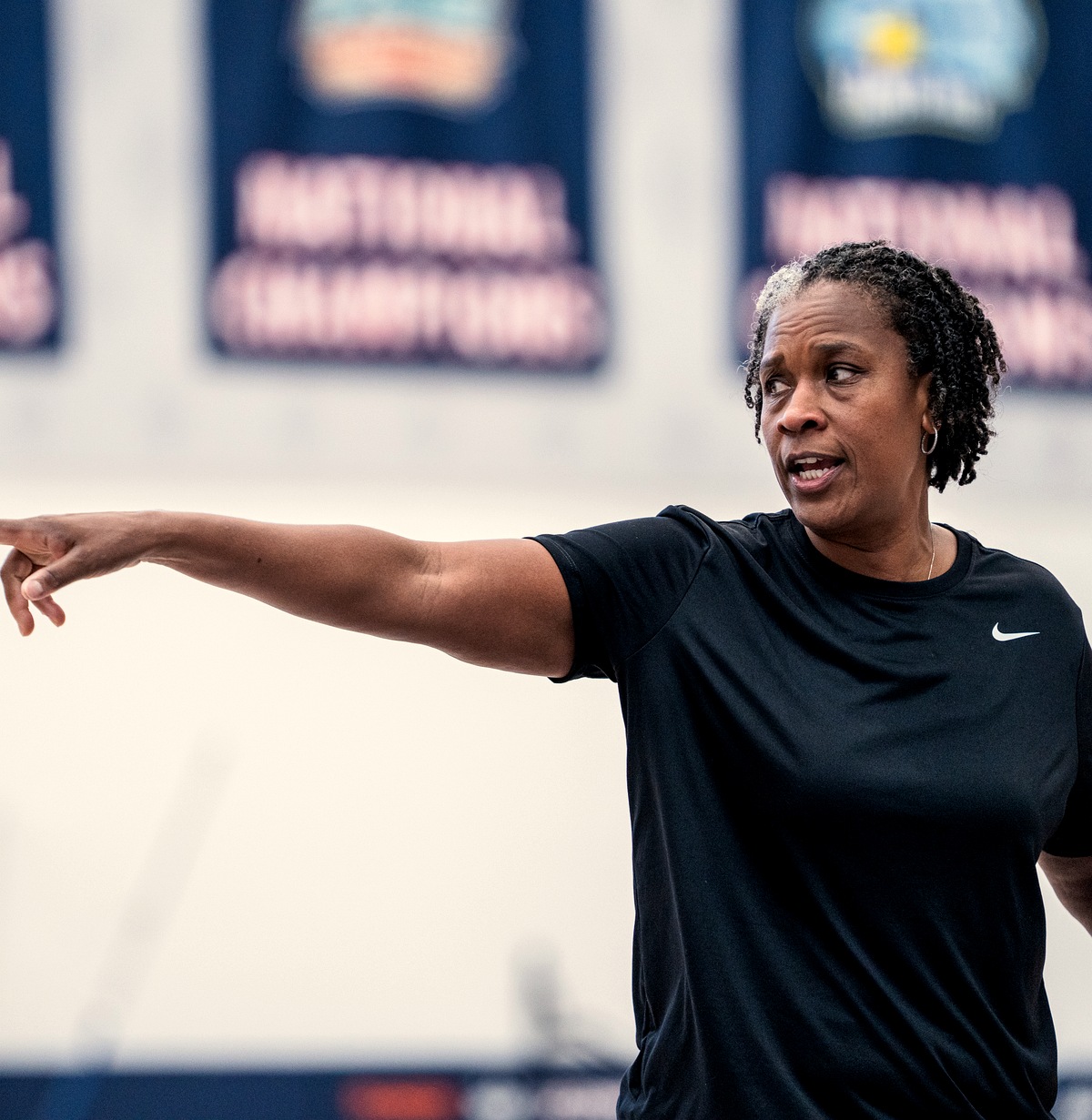 Jamelle Elliott speaking on stage